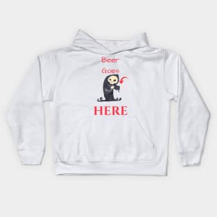 Grim needs a beer Kids Hoodie